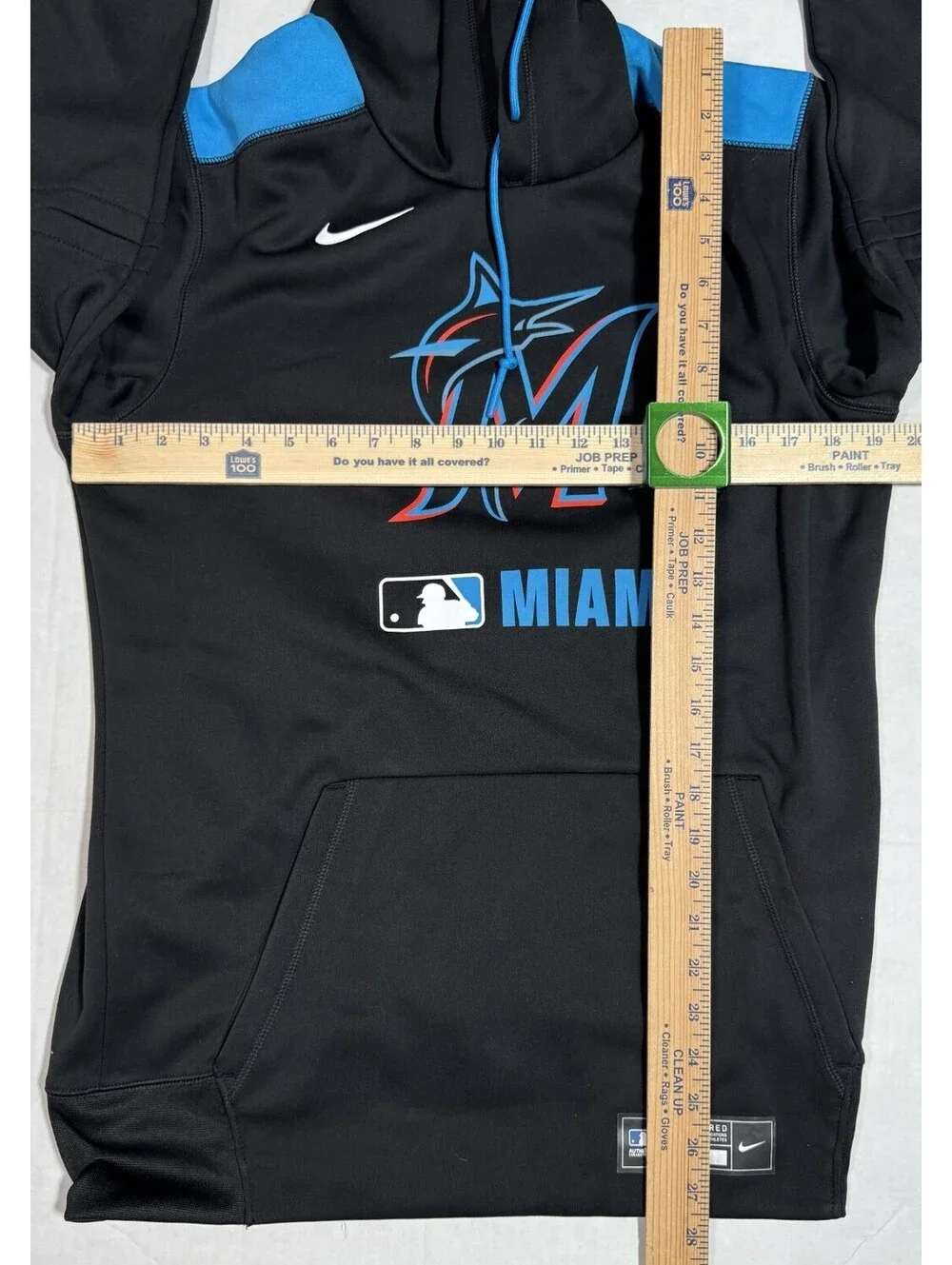 Nike Miami Marlins Authentic Collection Therma-FIT Performance Hoodie Mens S NWT